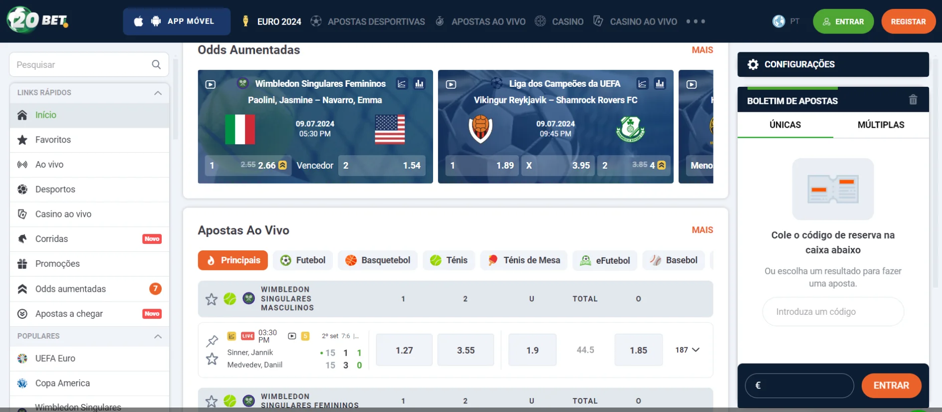 20Bet Apostas ao Vivo 20Bet Apostas ao Vivo